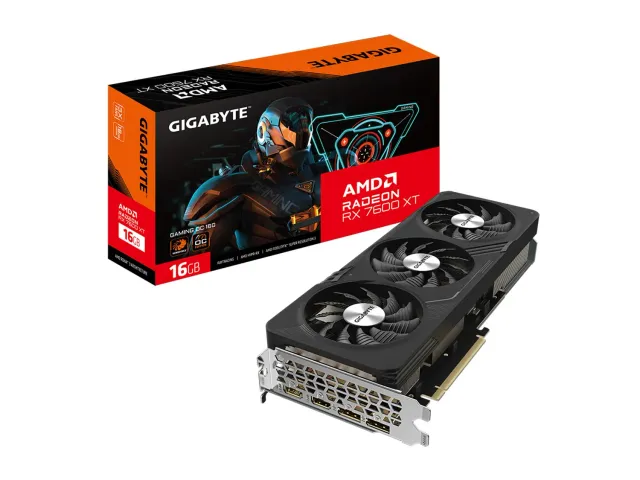 AMD Radeon RX 7600 XT Gaming OC Grafikkarte 16GB GDDR6