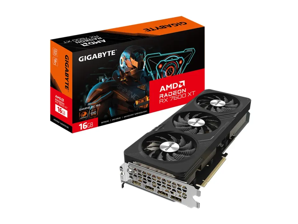 AMD Radeon RX 7600 XT Gaming OC Grafikkarte 16GB GDDR6