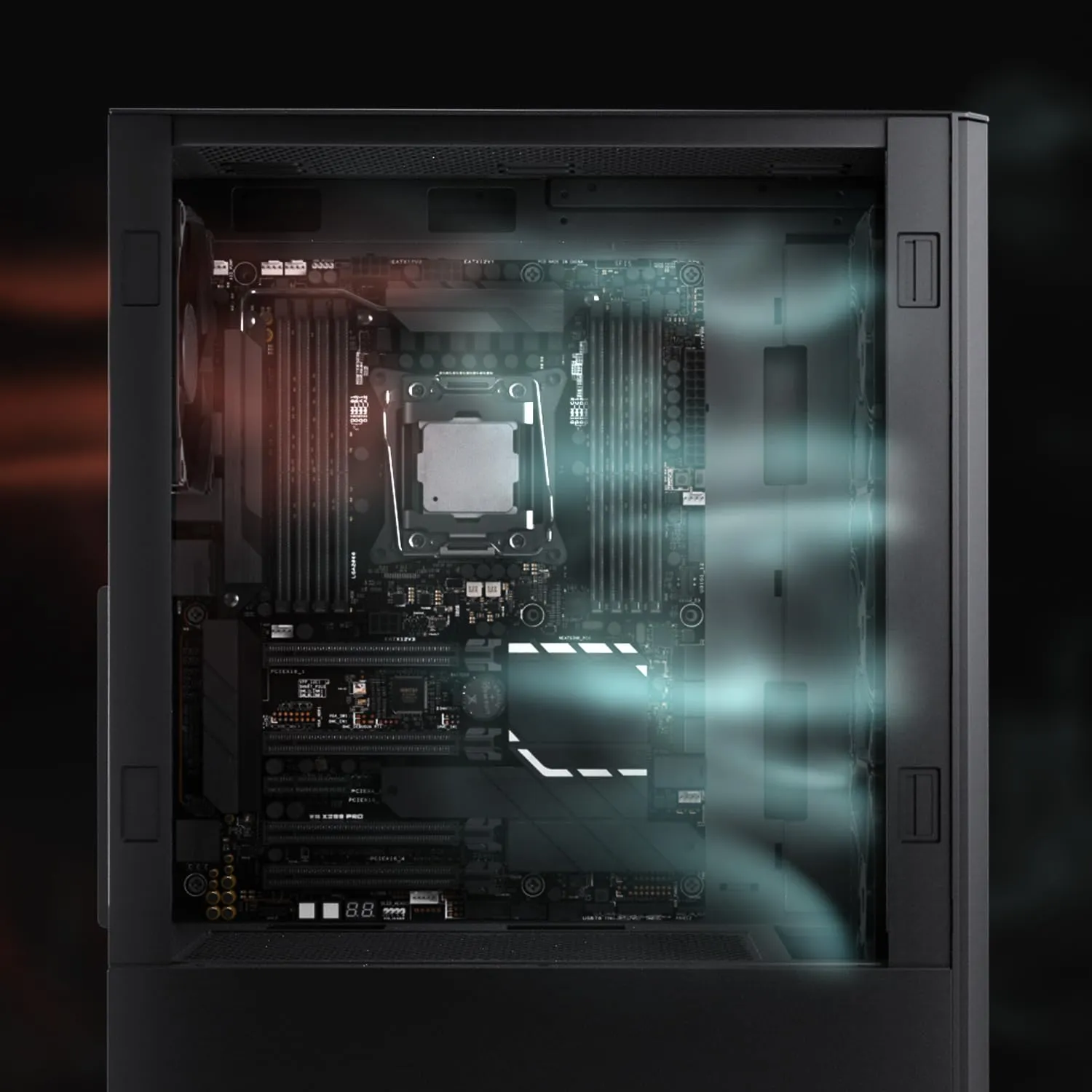 XPG Valor Air Midi-Tower Gehäuse ATX Schwarz