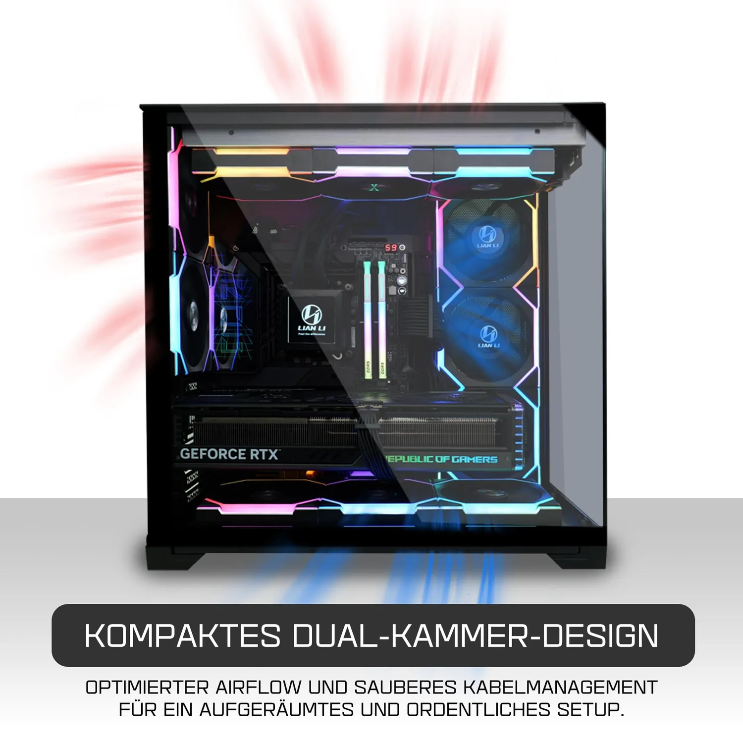 Lian Li O11 Vision Compact PC-Gehäuse schwarz Glas