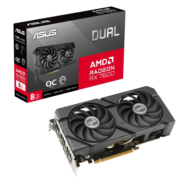 ASUS Dual RX 7600 EVO OC Grafikkarte 8GB GDDR6