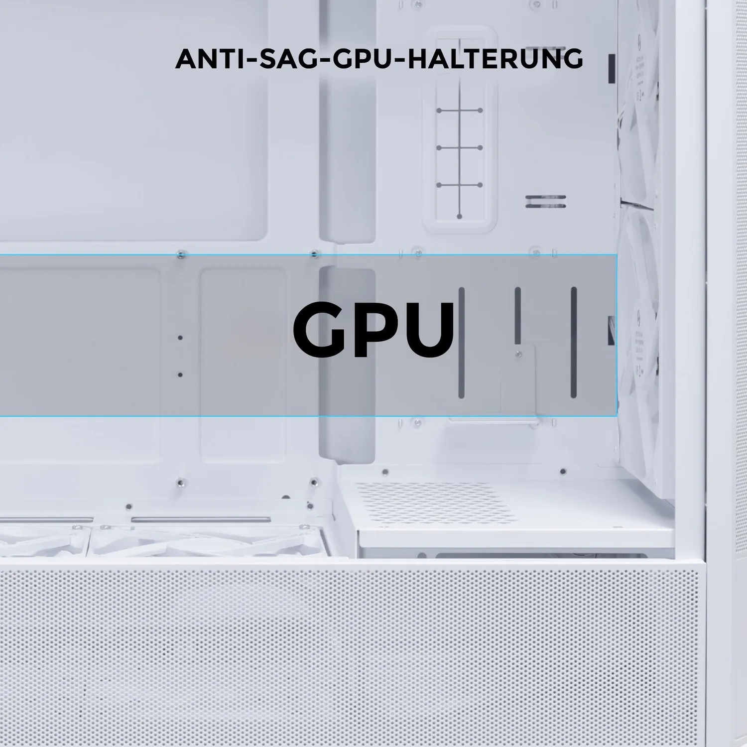 Lian Li LANCOOL 207 Midi-Tower PC-Gehause Weiss 4 Lufter