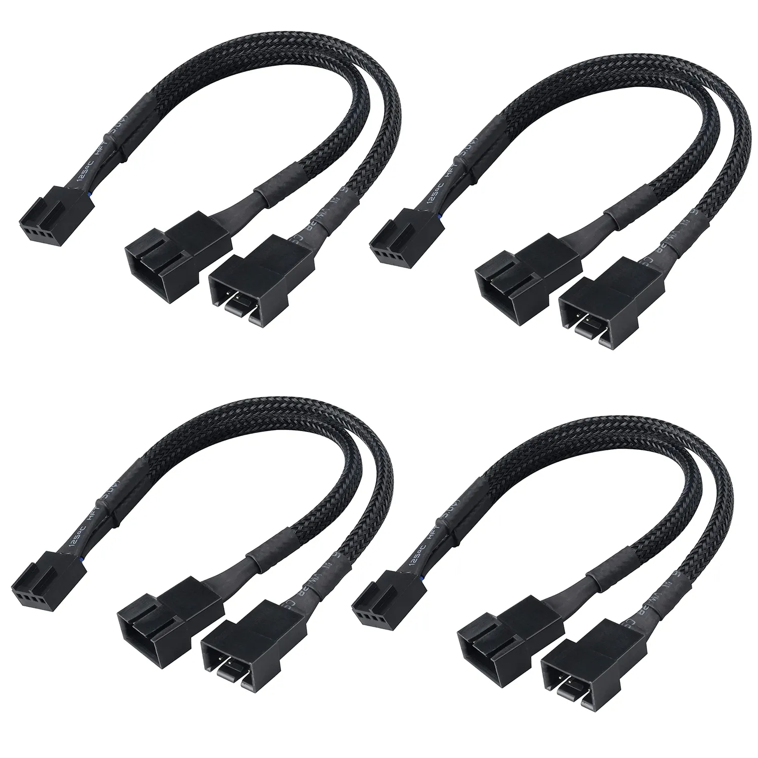 Akasa AK-CBFA04-15 PWM Lüfter Splitter Kabel 15cm 1 zu 2