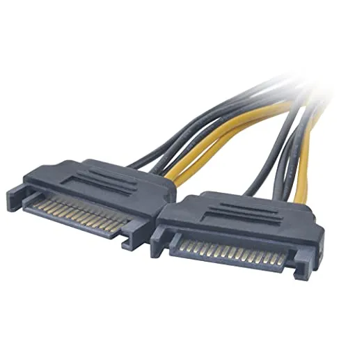 Akasa AK-CBPW13-15 SATA auf 6-Pin PCIe Adapterkabel 15cm