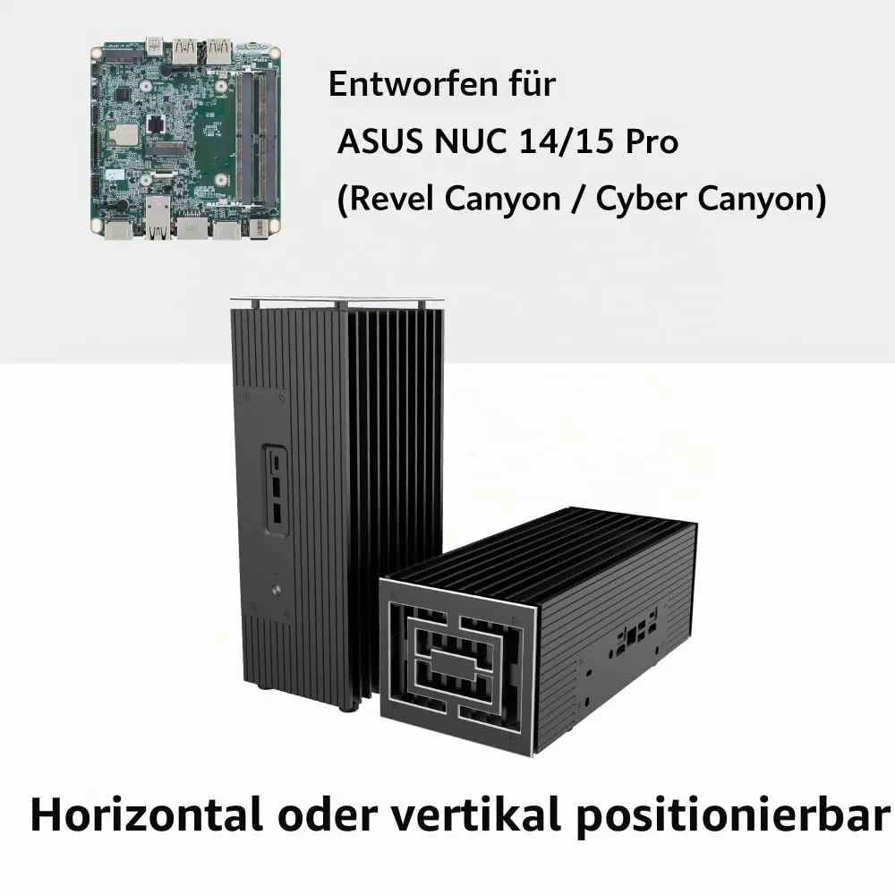 Akasa Turing RC Pro A-NUC101-M1B NUC-Gehäuse