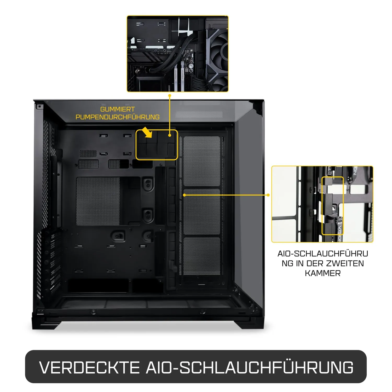 Lian Li O11 Vision Compact PC-Gehäuse schwarz Glas