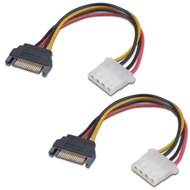 Akasa AK-CBPW03-KT02 SATA-Molex Adapter 15cm 2er