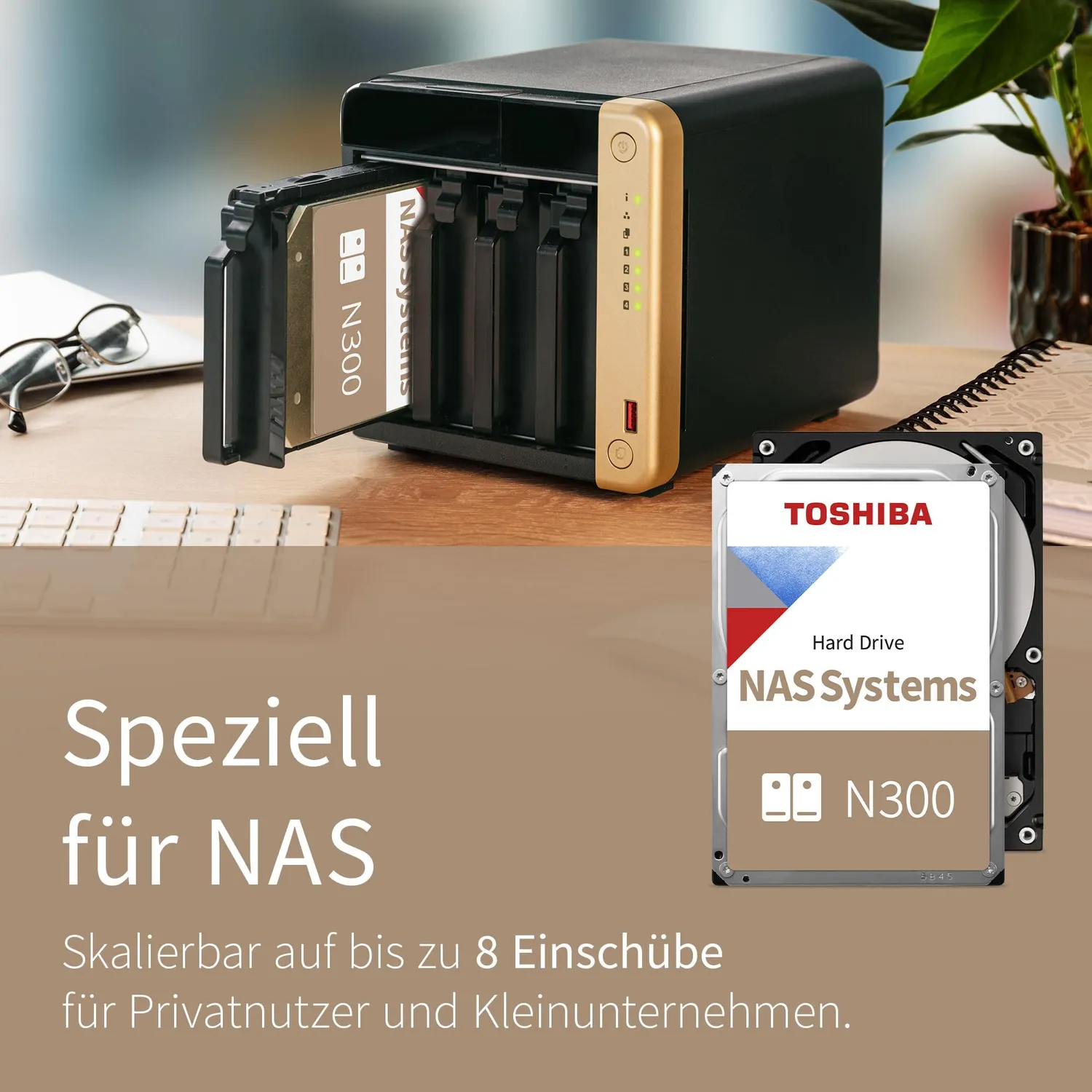 Toshiba N300 NAS-Festplatte 3,5 Zoll 4TB 7200rpm