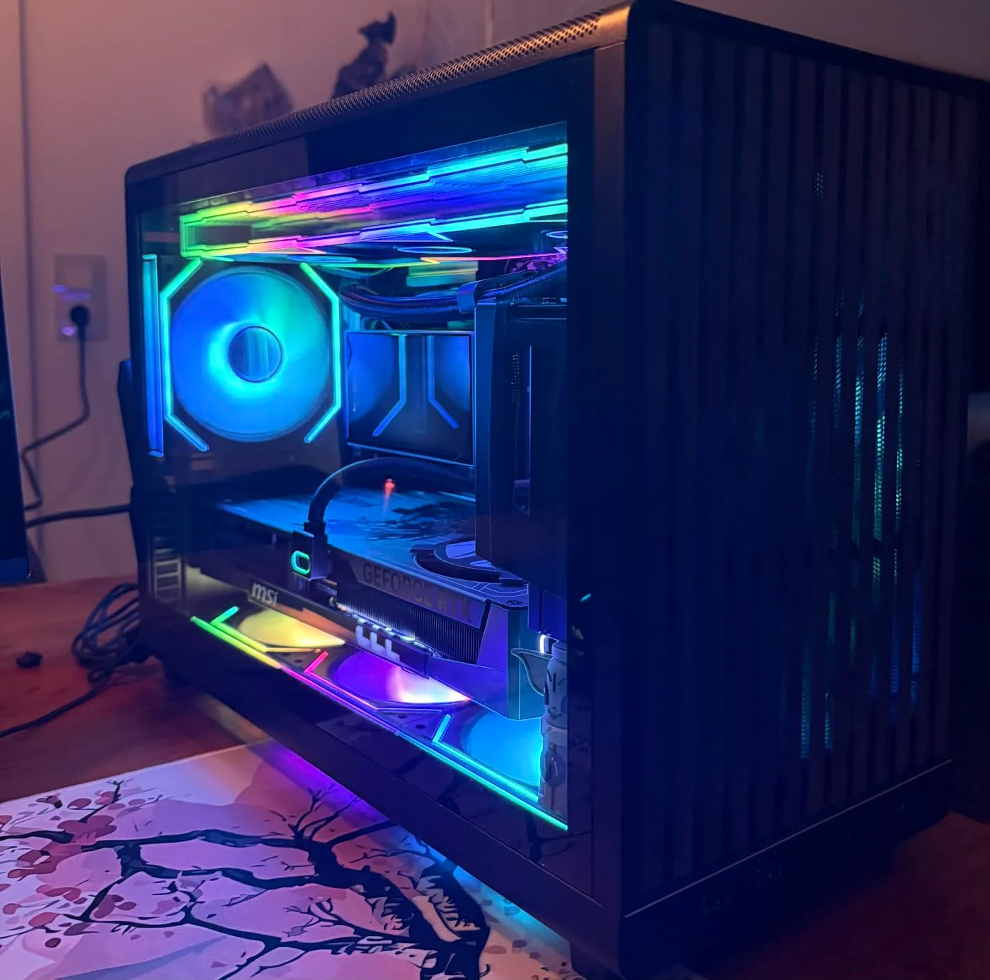 Lian Li DAN A3-mATX Wood PC-Gehäuse Buche Weiß Glas