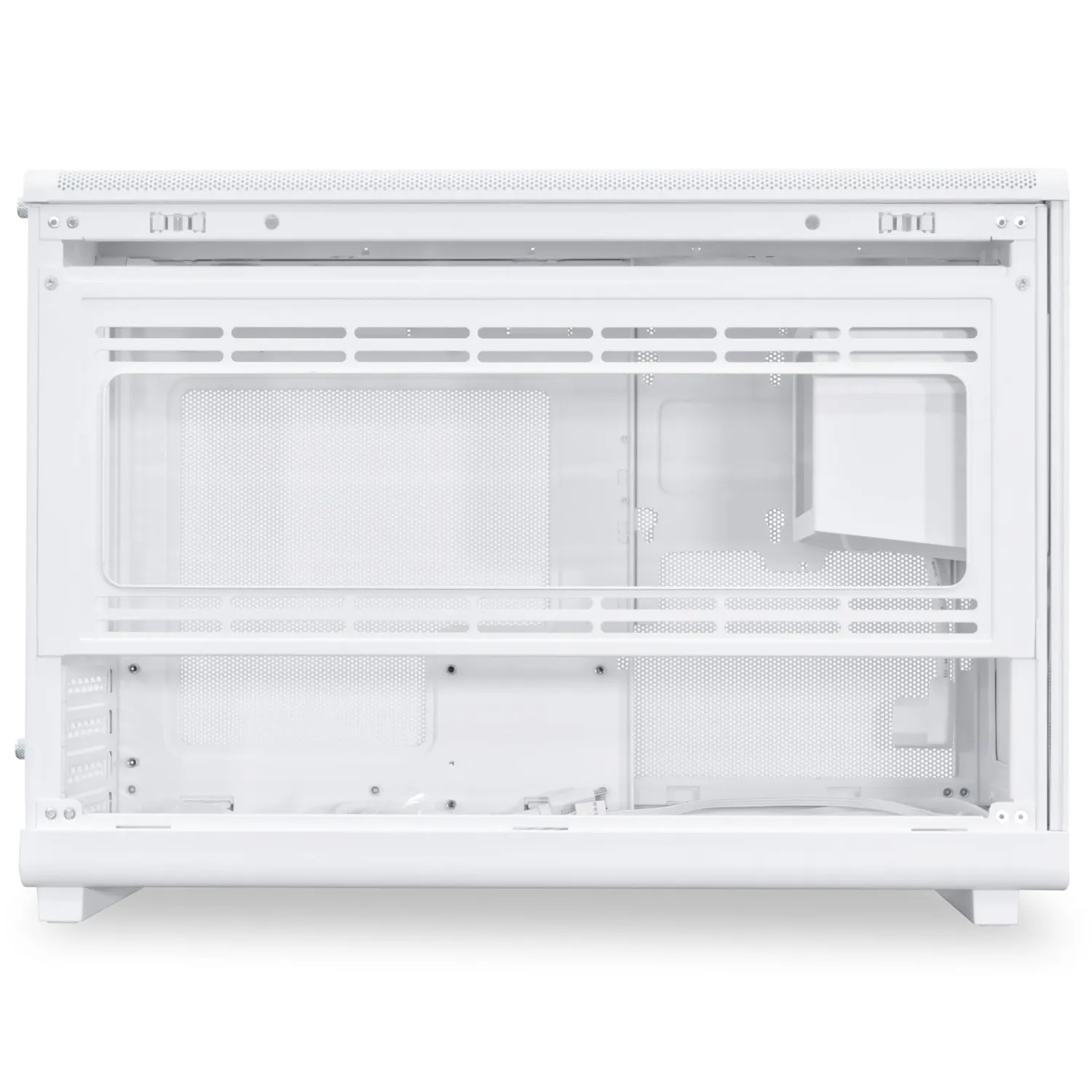 Lian Li DAN A3-mATX Wood PC-Gehäuse Buche Weiß Glas
