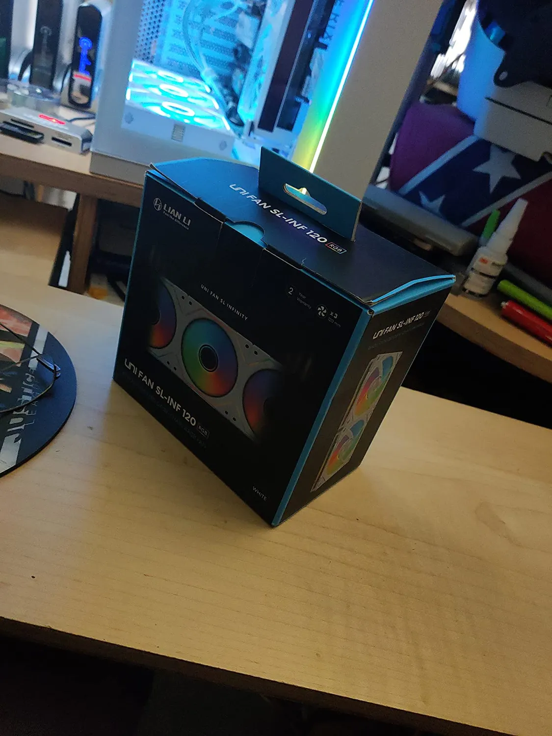 Lian Li UNI FAN SL-INF 120 weiß Lüfter 3er-Pack RGB