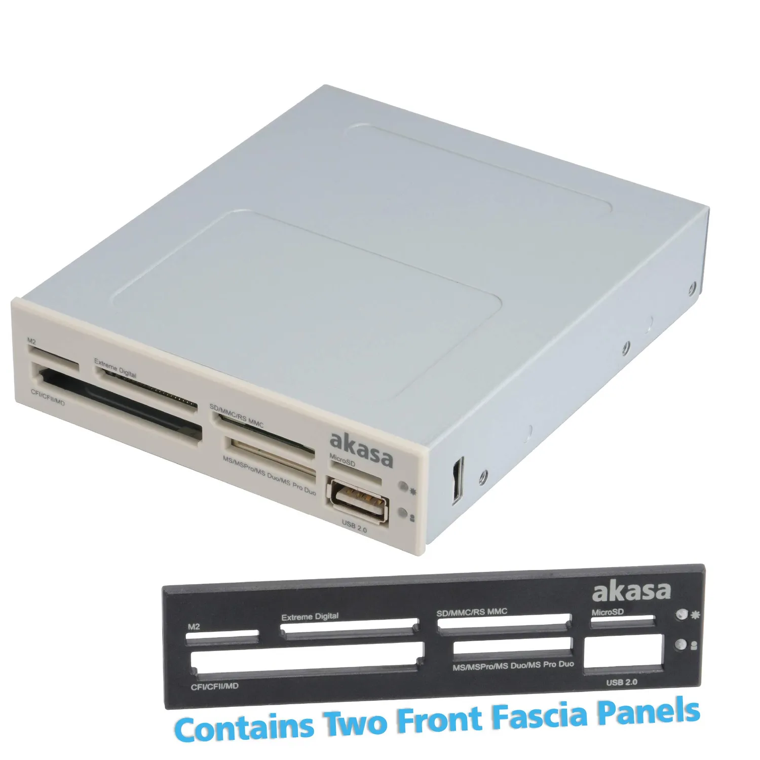 AKASA AK-ICR-07 Kartenleser 3,5 Zoll USB 2.0 6-Port