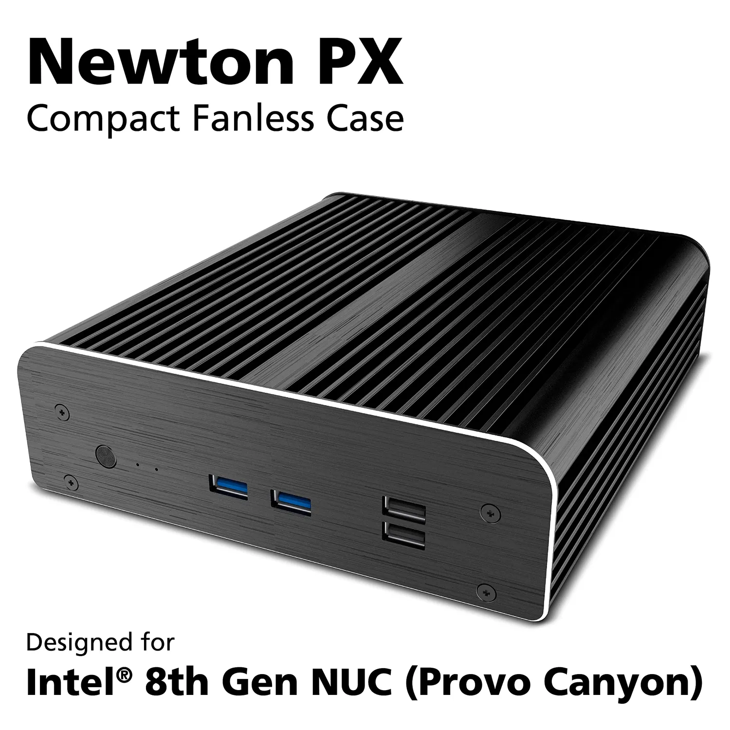 Akasa Newton PX A-NUC50-M1B NUC-Gehäuse lüfterlos 24/7
