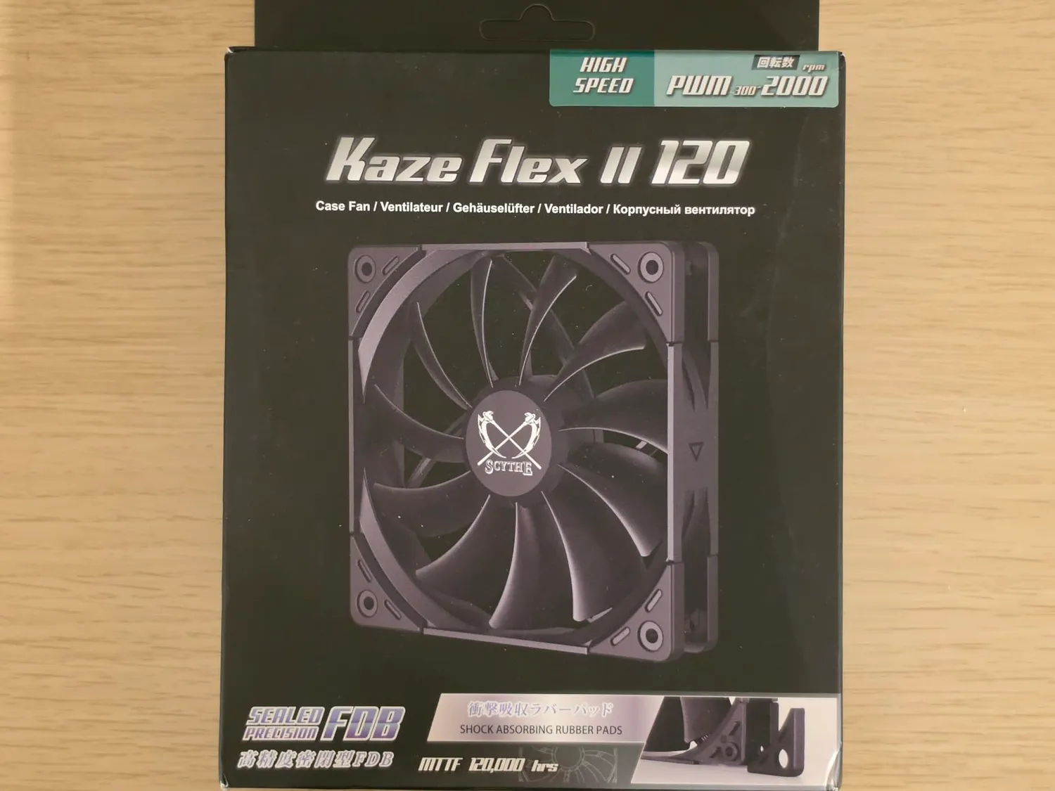 Scythe Kaze Flex II 120 PWM Lüfter 2000 U/min schwarz