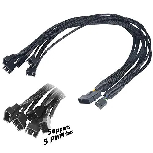 Akasa FlexZ FP5 PWM Lüfter Y-Kabel 5-fach mit Molex