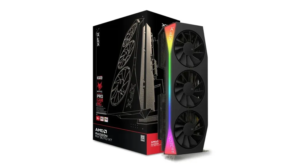 XFX Mercury RX 9070XT OC Gaming Grafikkarte 16GB GDDR6 RGB