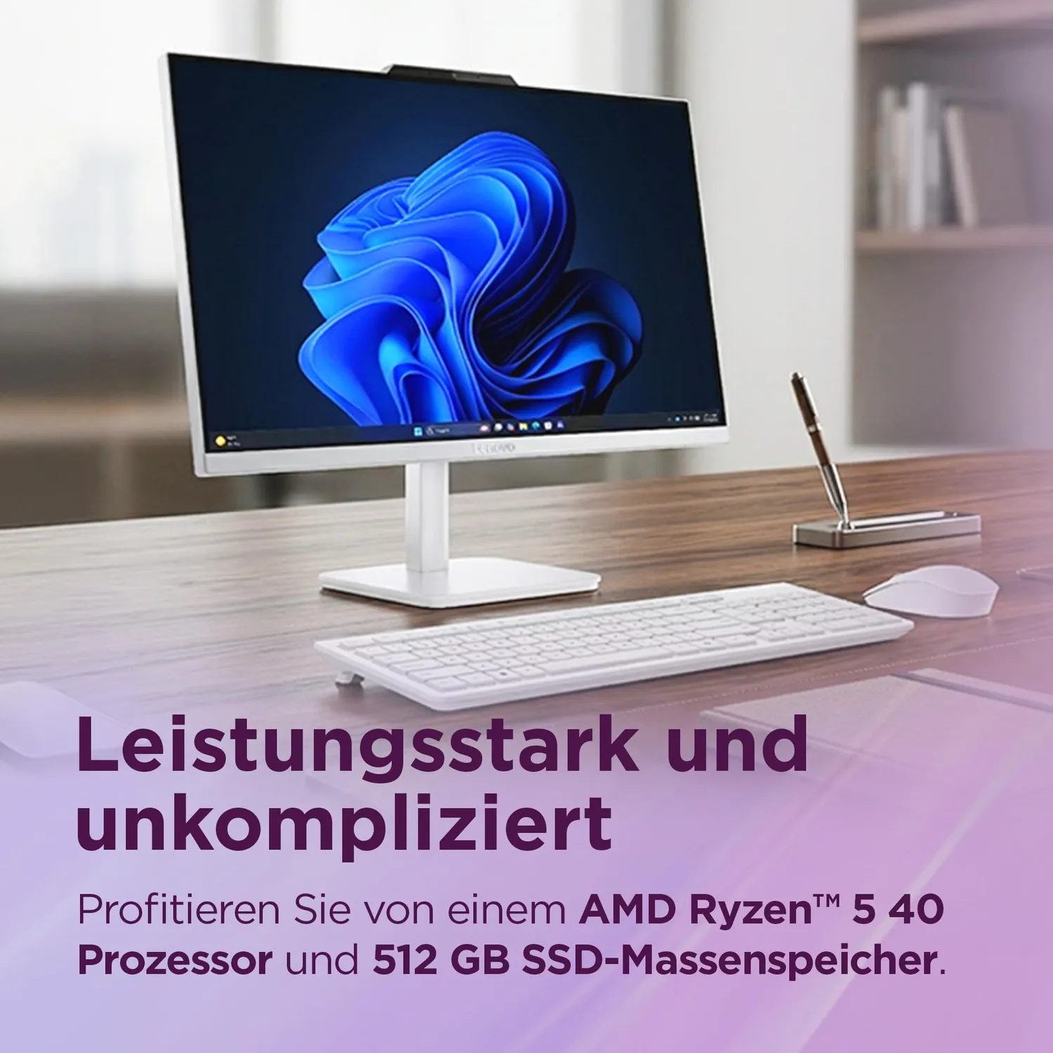 Lenovo IdeaCentre All-in-One 23,8" FHD Ryzen 5 16GB 512GB