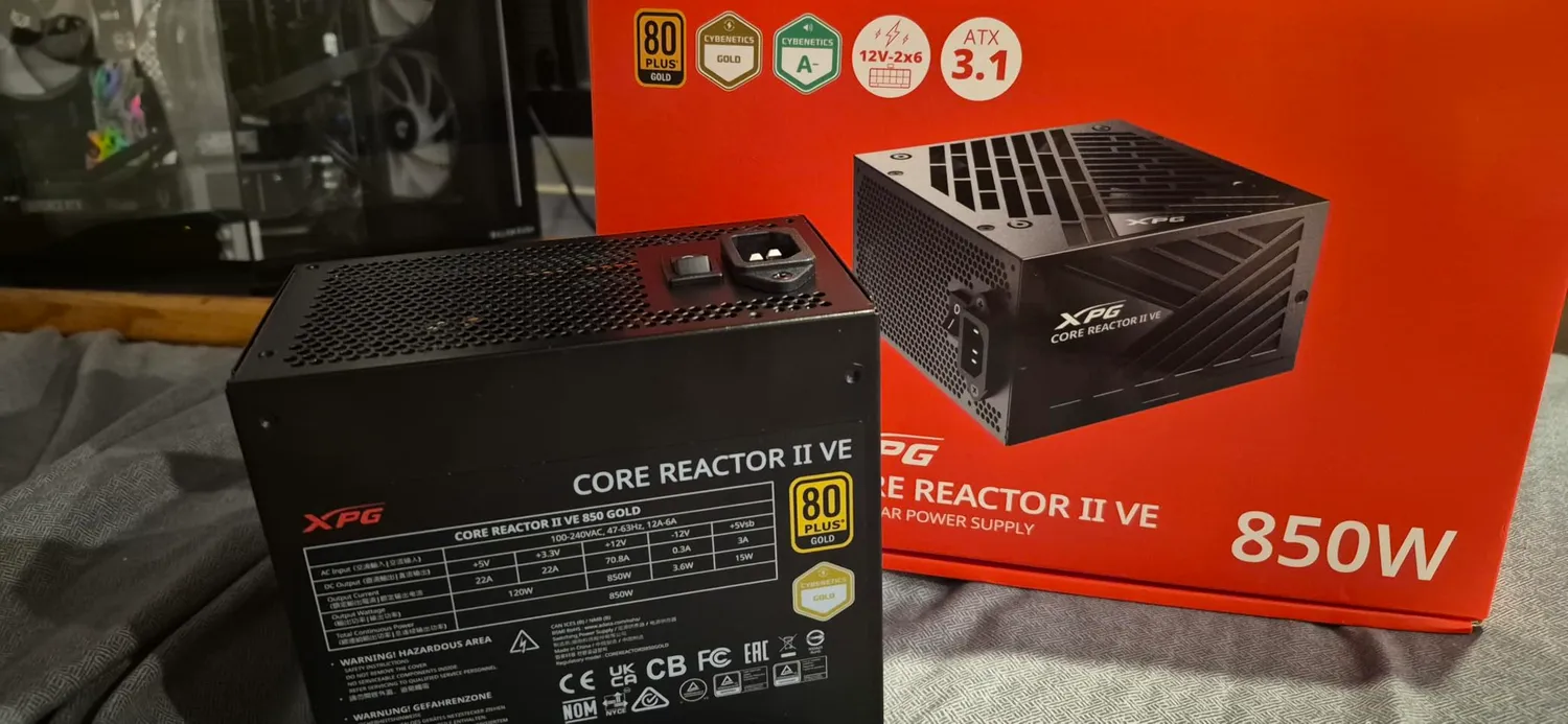 XPG Core Reactor II VE 850W Netzteil ATX 3.1 Gold schwarz