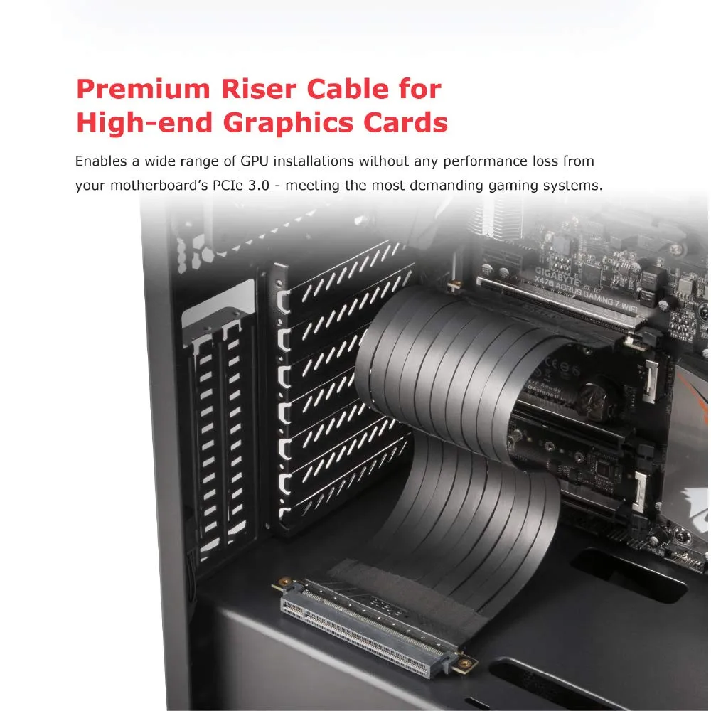 Akasa Riser Black X3 AK-CBPE01-30B PCIe Riser Kabel 300mm