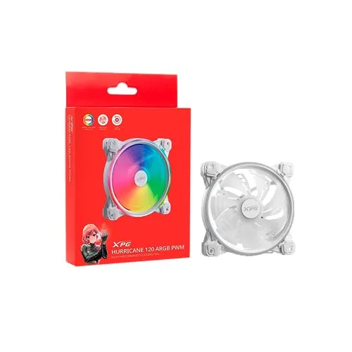 XPG Hurricane 120 ARGB PWM Lüfter weiß 120mm FDB leise