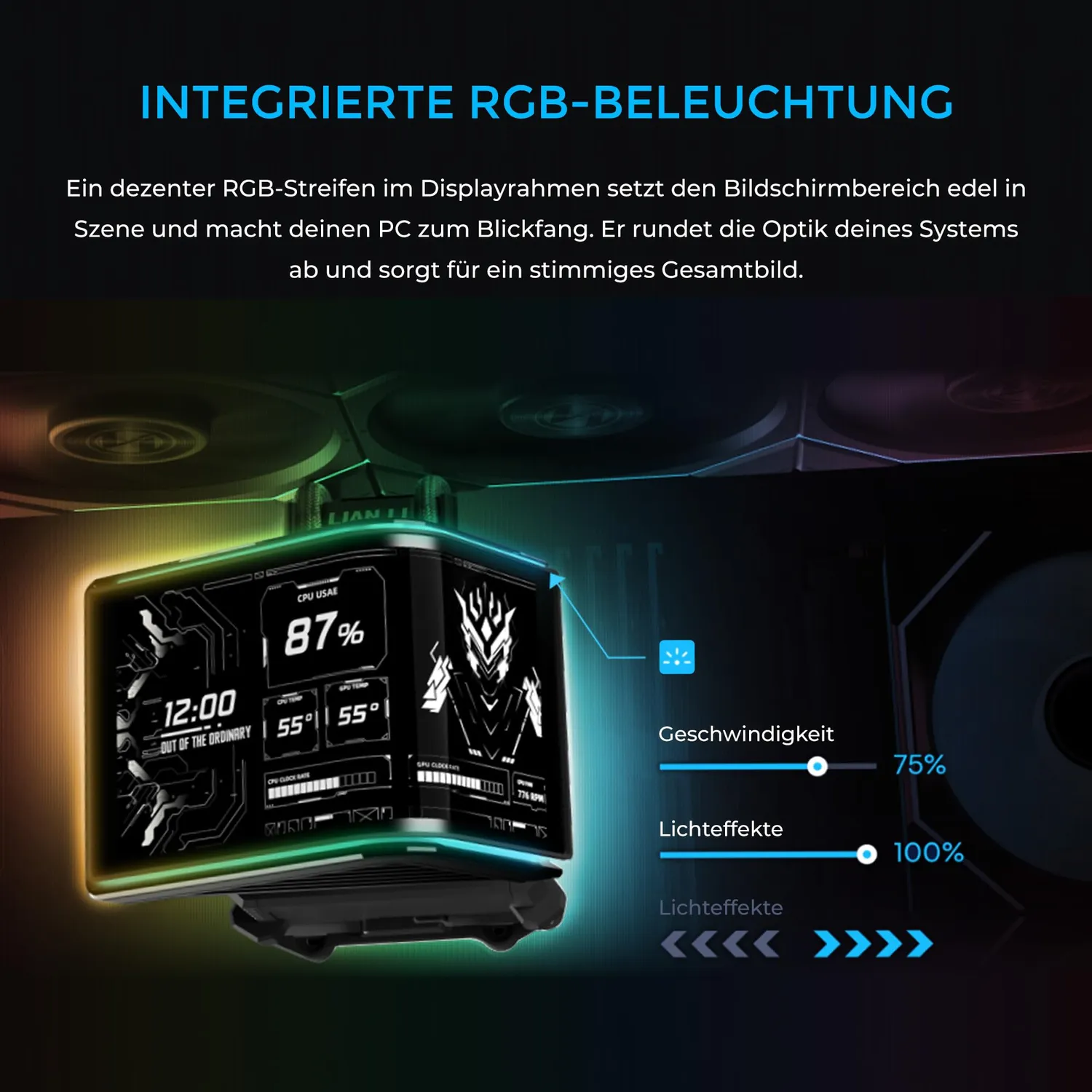 Lian Li HydroShift II OLED Curved 360 AIO weiß TL FLEX