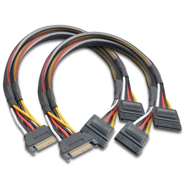 Akasa SATA Stromverteiler 30cm 2 Stück Y-Splitter