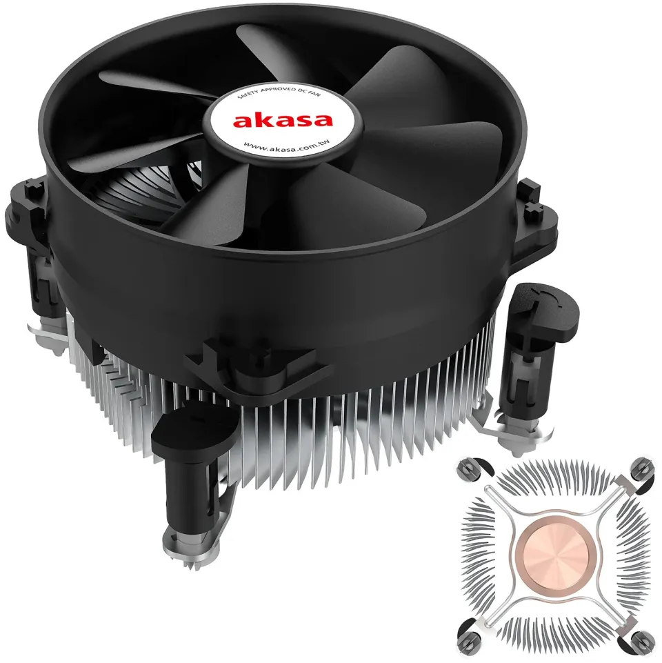 Akasa AK-959CU CPU Kühler 92mm Kupferkern 115W