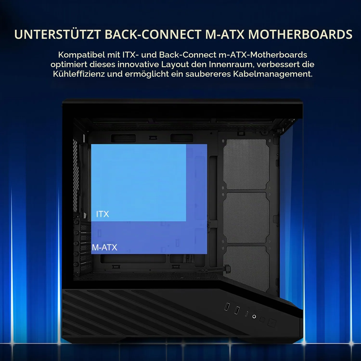 Lian Li Vector V100 Mini Micro-ATX Gehäuse 4xARGB