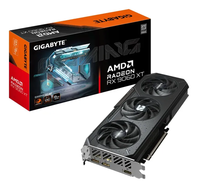 Gigabyte RX 9060 XT Gaming OC Grafikkarte 8GB GDDR6 leise