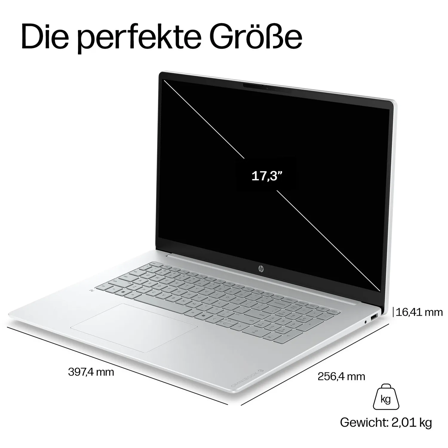 HP OmniBook 3 Ryzen 3 7020U Laptop 8GB 512GB 17,3 FHD