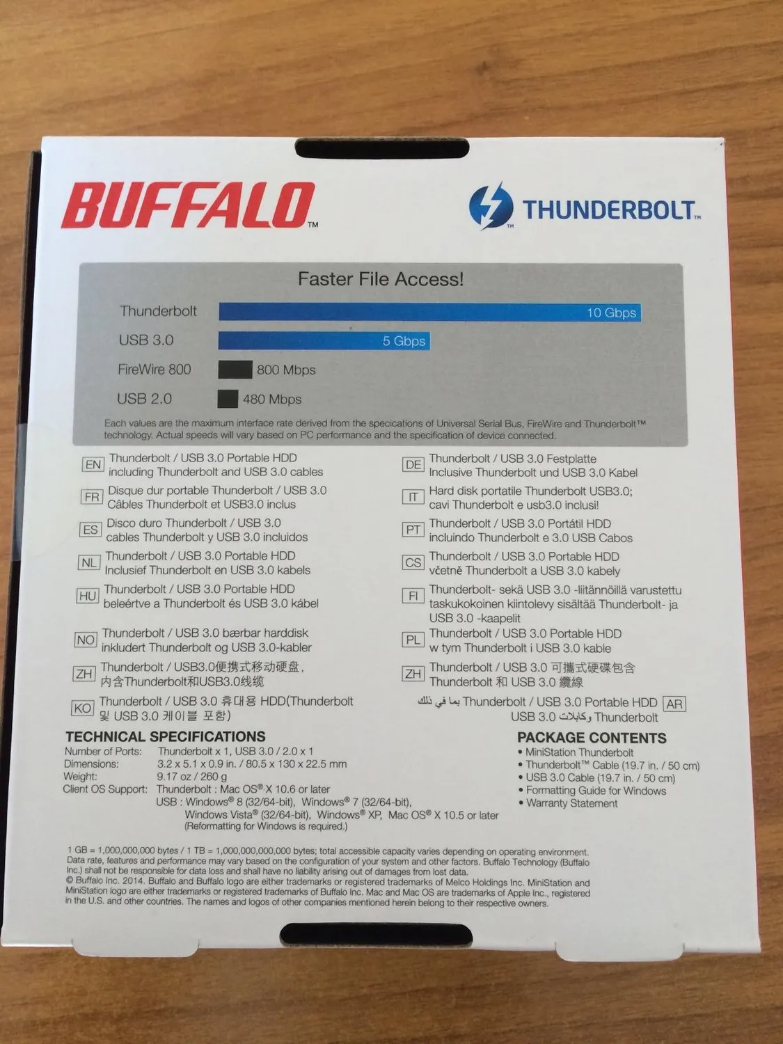 Buffalo MiniStation HD-PA2.0TU3 HDD 2TB Thunderbolt