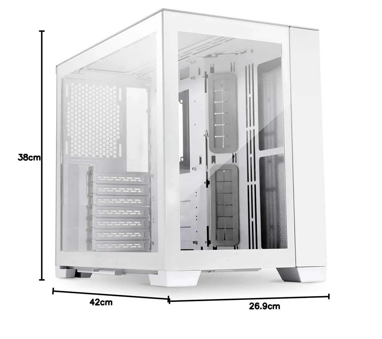 Lian Li O11D Mini Snow Gehäuse weiß Midi-Tower Glas
