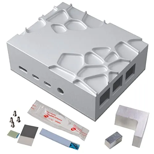 Akasa Gem Pro A-RA09-M2S Raspberry Pi 4 Gehäuse silber lüfterlos