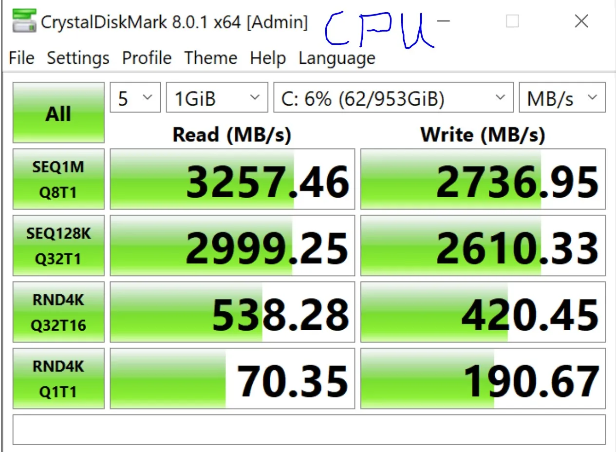 XPG SX8200 Pro 512GB M.2 SSD PCIe Gen3x4
