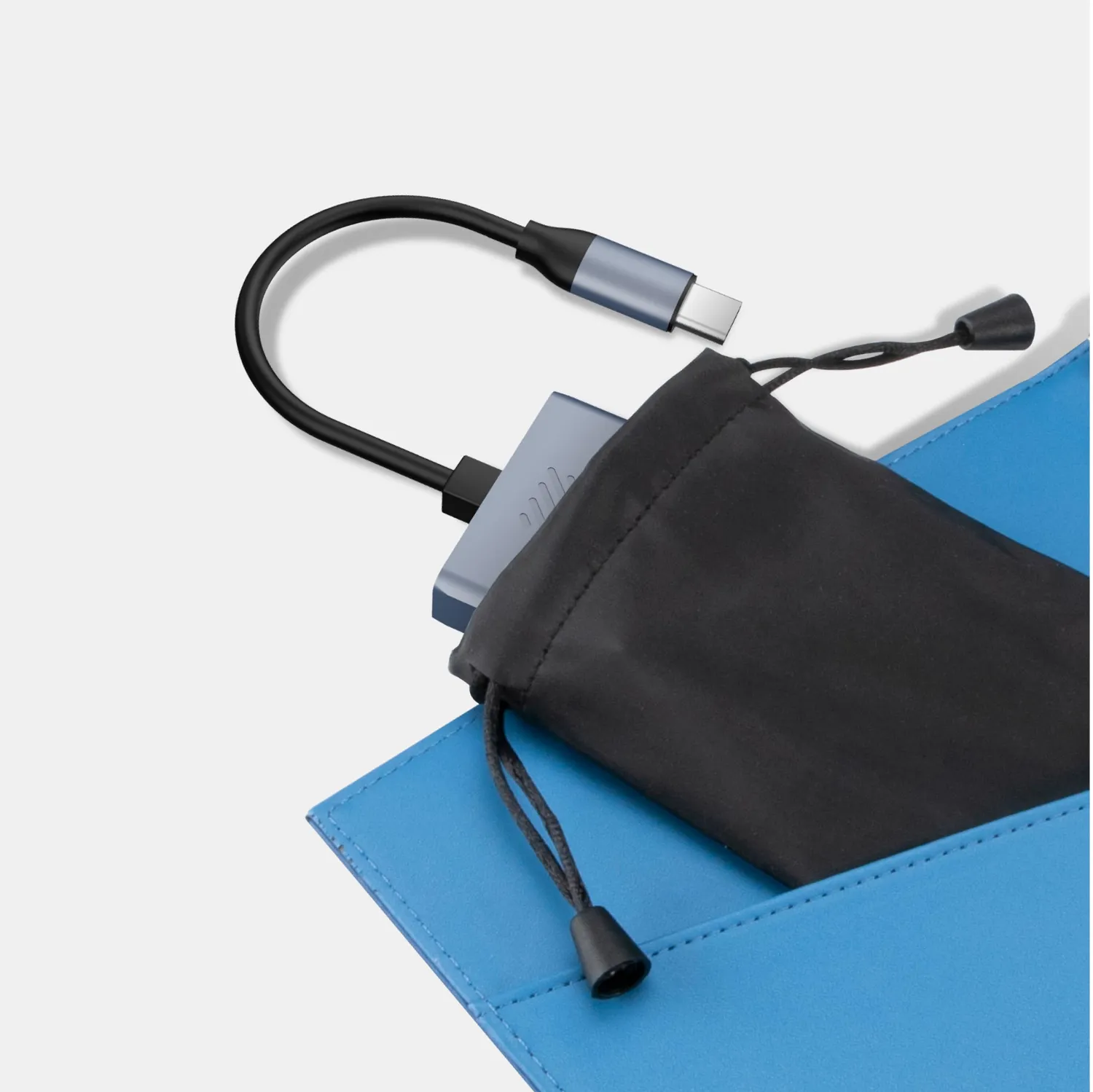 Akasa AK-CBCA32-18BK USB-C Hub 4-Port 10Gbps Alu