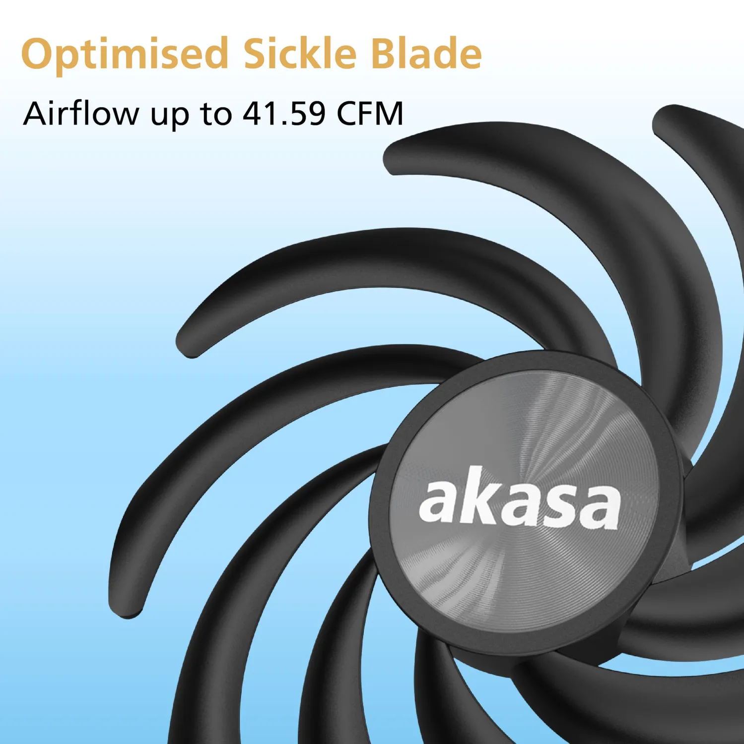 Akasa Alucia XS12 AK-FN122-BK Lüfter 120mm slim