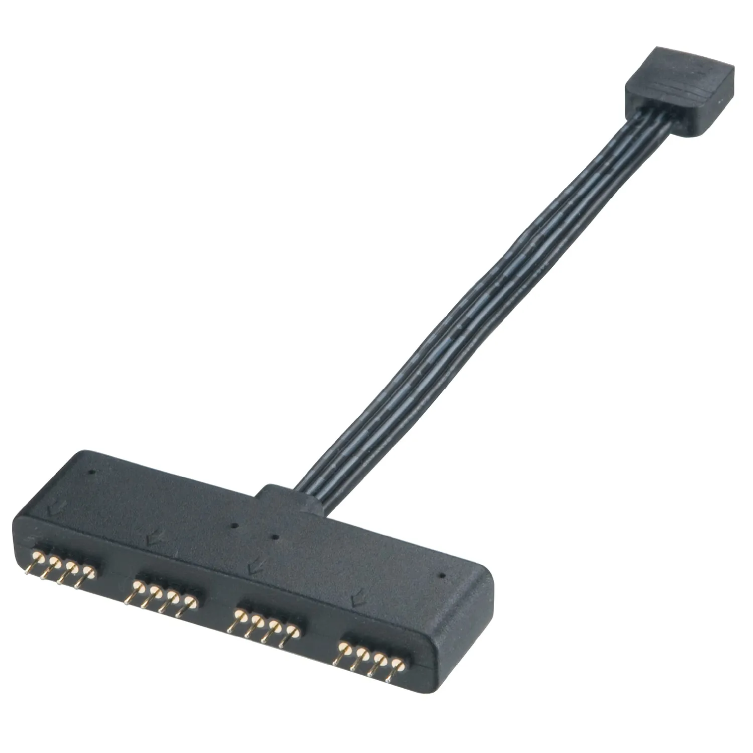 Akasa AK-CBLD02-10BK Lüfter-Hub Schwarz PWM-Verteiler