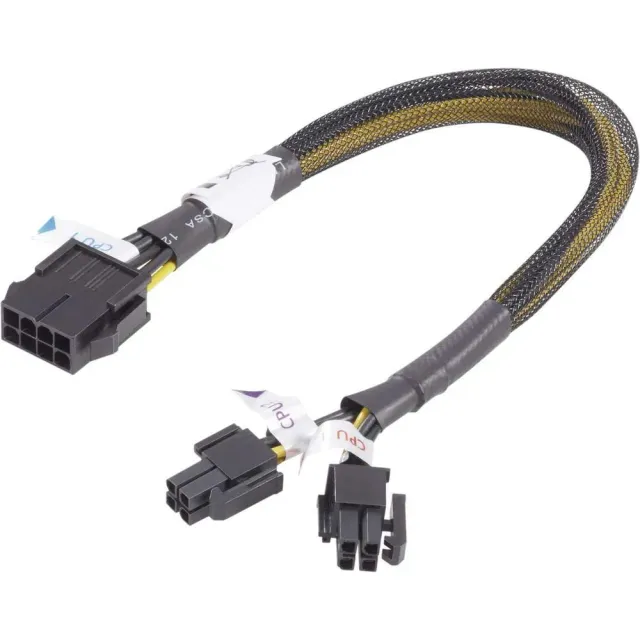 Akasa PCIe Stromverlängerung 8-pol auf 2x 4-pol 30cm