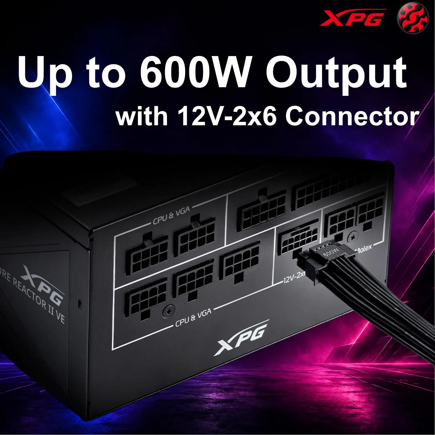 XPG Core Reactor II VE 850W Netzteil ATX 3.1 Gold schwarz