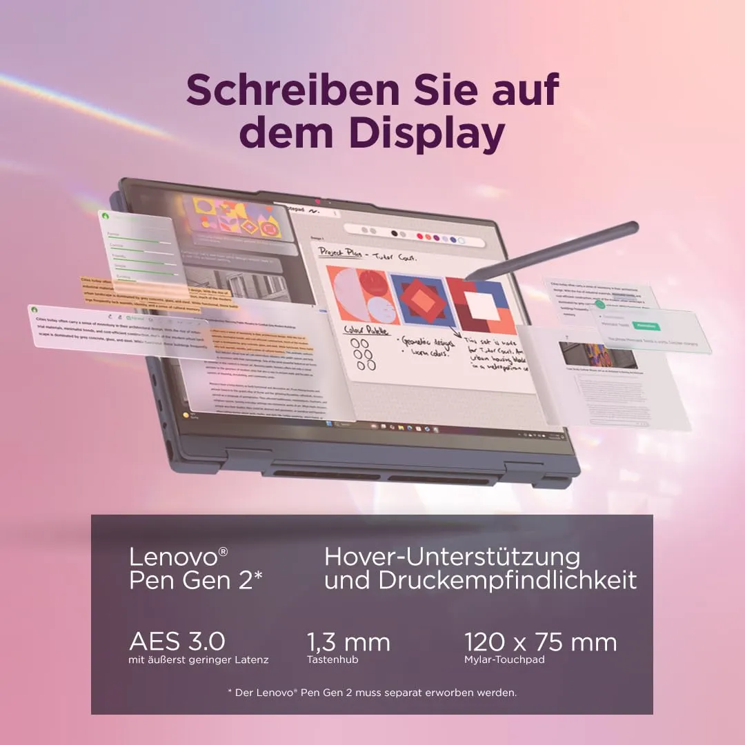 Lenovo IdeaPad 5 2-in-1 Laptop Ryzen 7 16GB 512GB blau