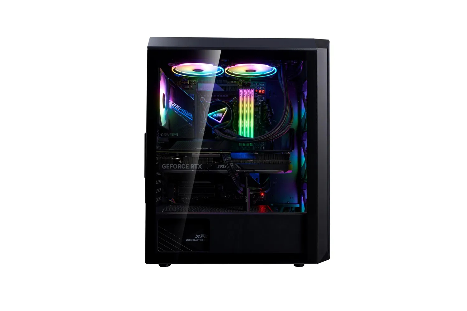 XPG Valor Air Plus PC-Gehäuse ATX schwarz 4x ARGB Lüfter