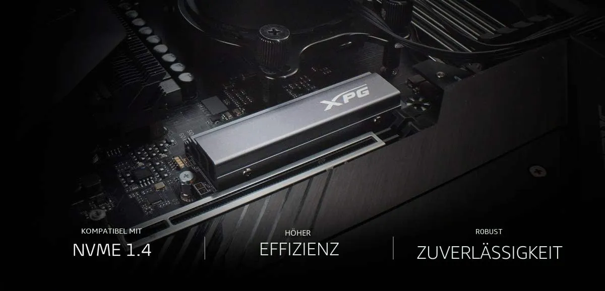 XPG GAMMIX S70 2TB SSD M.2 PCIe 4.0 mit Kühlkörper