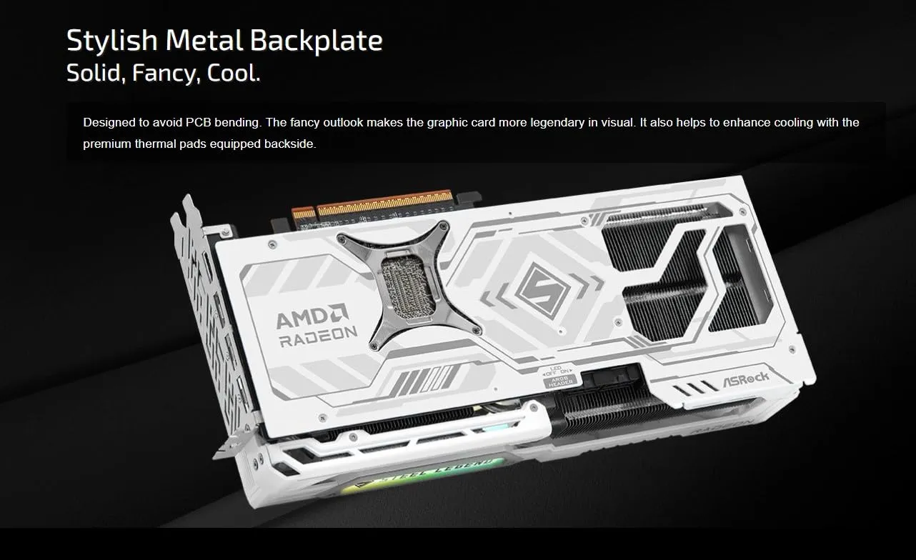 ASRock RX 9070 XT SL Grafikkarte 16GB GDDR6 3 Lüfter