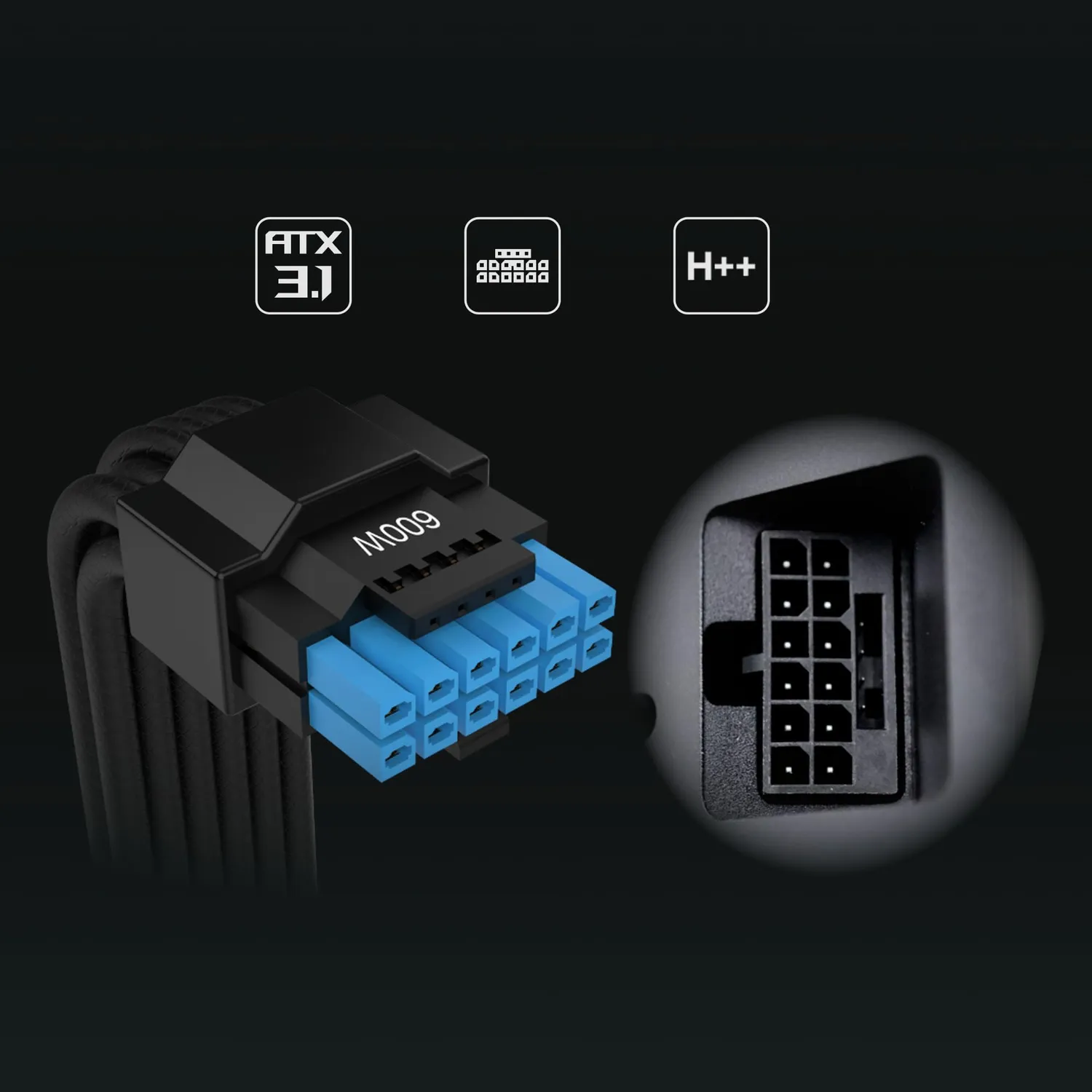 Lian Li RS Netzteil 1000W weiß Gold mit Hub