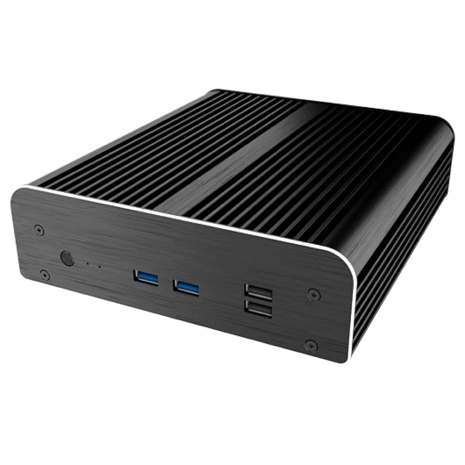 Akasa Newton S7D A-NUC38-M1B NUC-Gehäuse lüfterlos Alu