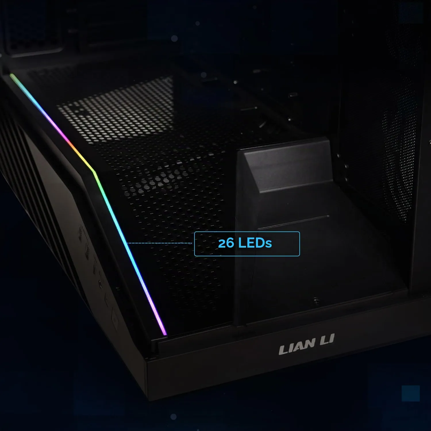 Lian Li Vector V100R Mini Gehäuse schwarz Temperglas mATX