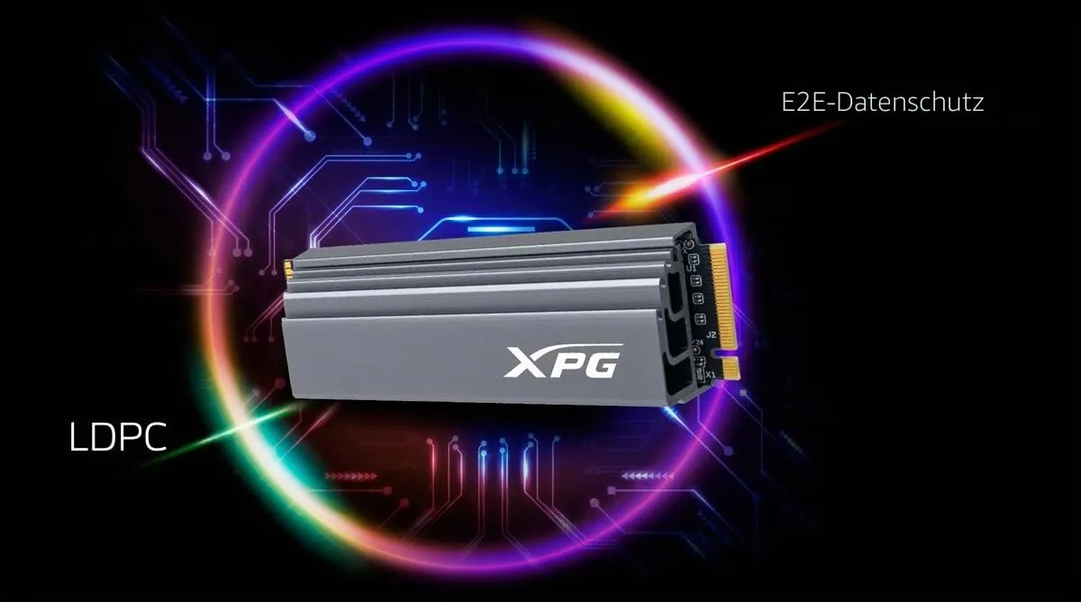 XPG GAMMIX S70 2TB SSD M.2 PCIe 4.0 mit Kühlkörper