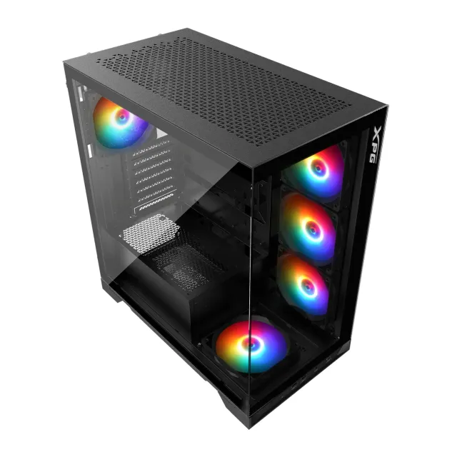 XPG Invader X PC-Gehäuse Schwarz 5x ARGB Glas