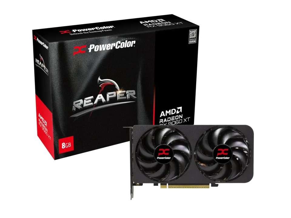 PowerColor Reaper RX 9060 XT Grafikkarte 8GB GDDR6 200mm