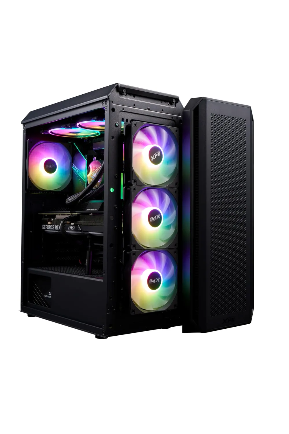 XPG Valor Air Plus PC-Gehäuse ATX schwarz 4x ARGB Lüfter